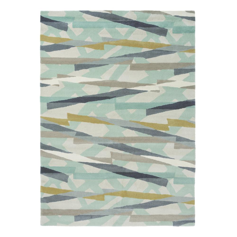 Harlequin Diffinity abstract wool Rug topaz blue - MyHouse