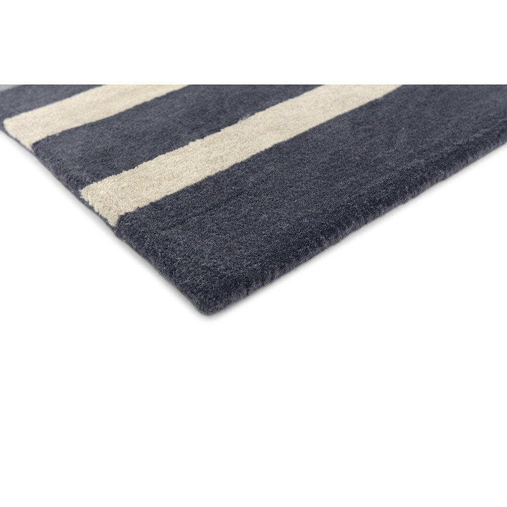 Multicolour Stripe Wool Rug detail image - MyHouse