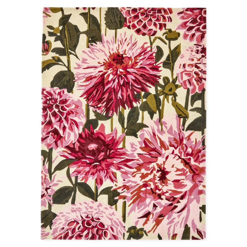 Harlequin Dahlia Fuchsia Palm Wool Rug - MyHouse