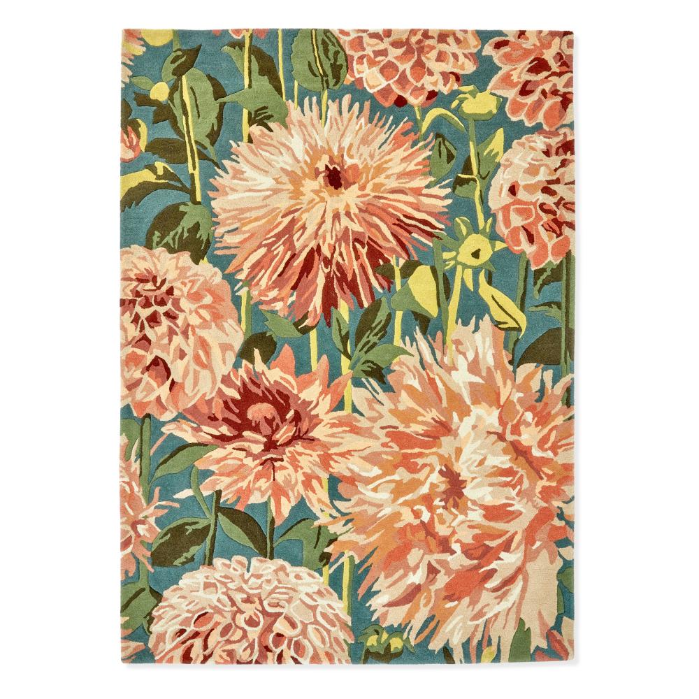 Harlequin Dahlia Coral Wilderness Wool Rug - MyHouse