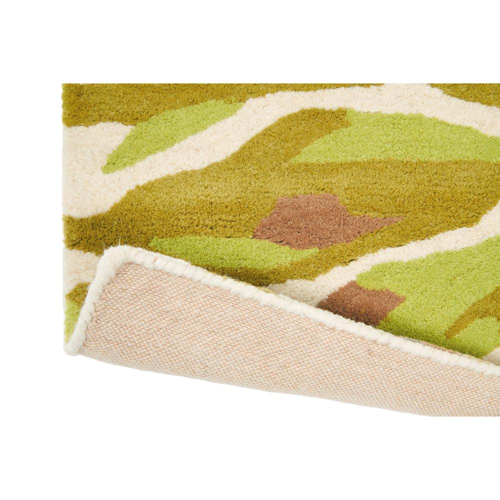 yellow and green flower wool rug detailed image - MyHouse