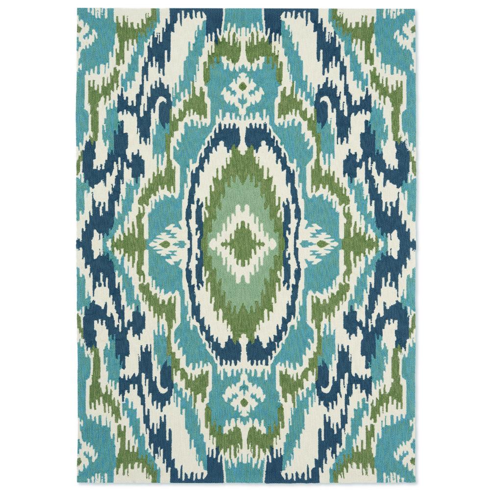 Harlequin Ixora Indoor/Outdoor Rug Emera Blue - MyHouse