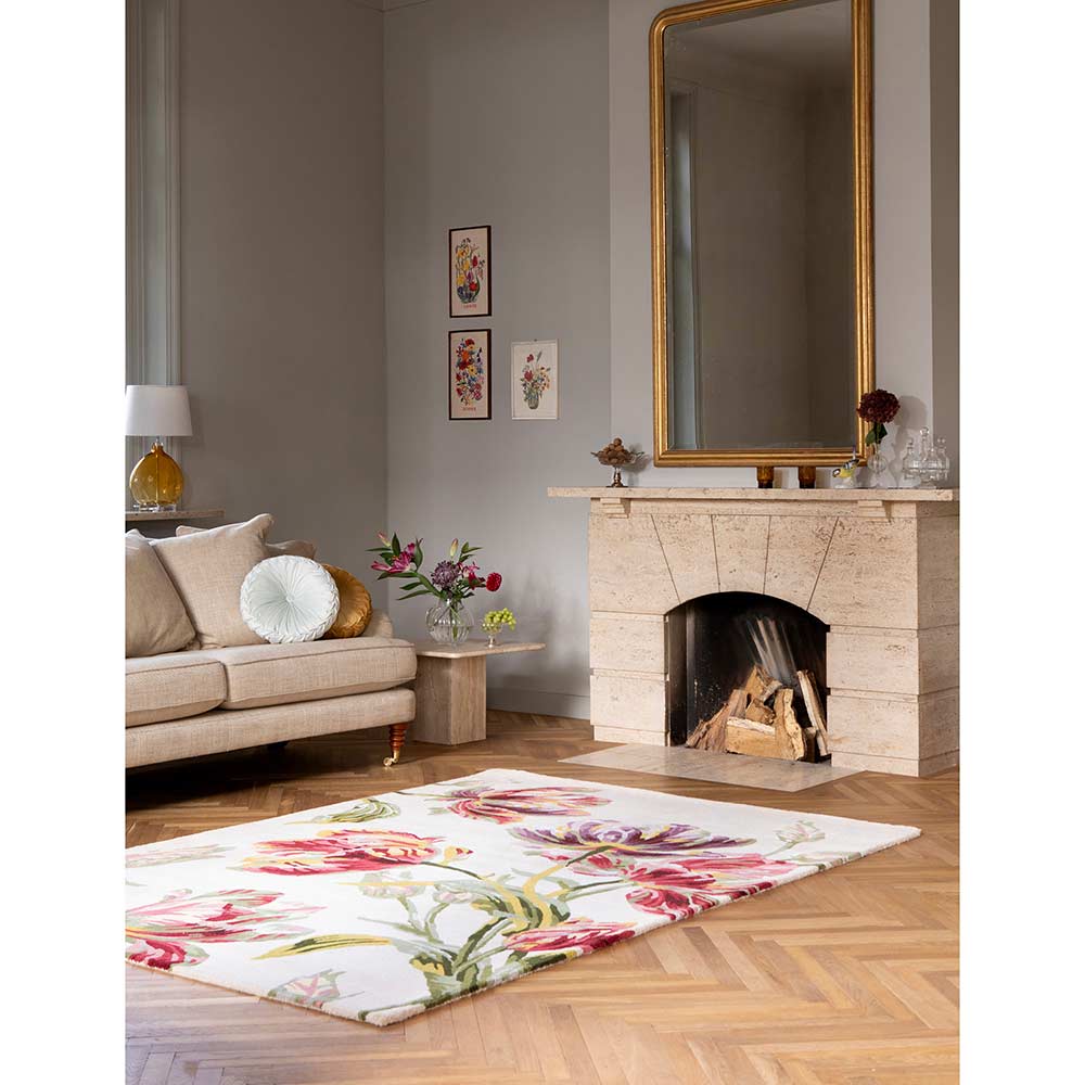 Laura Ashley Gosford Rug Cranberry