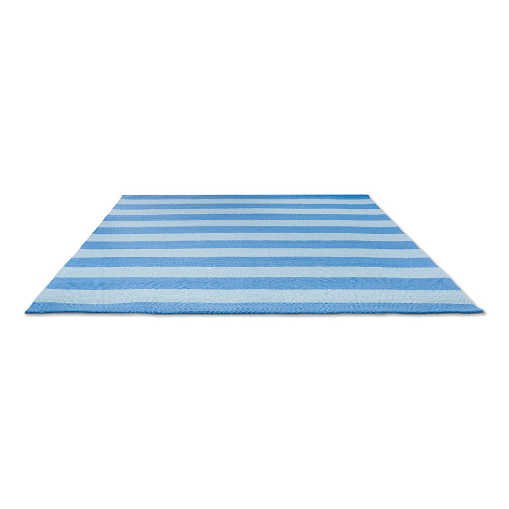 blue striped indoor/outdoor rug - MyHouse