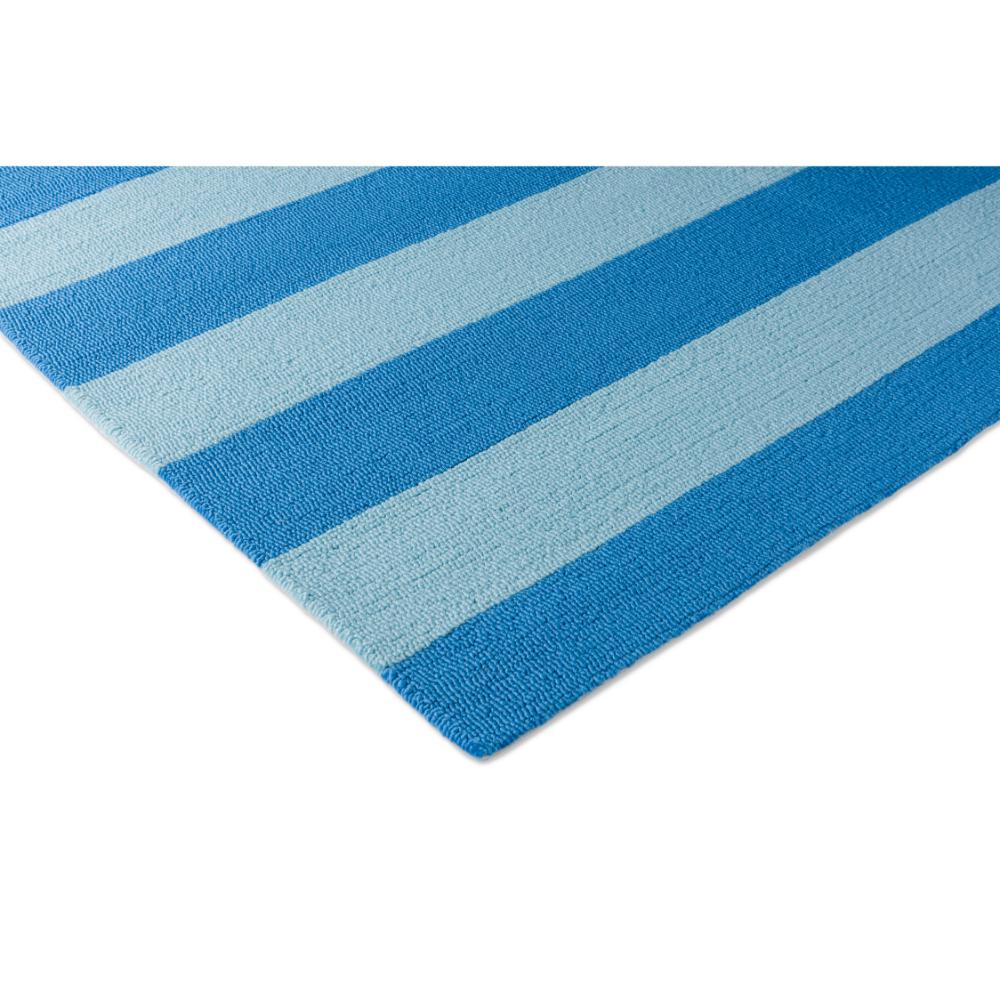 blue striped indoor/outdoor rug - MyHouse