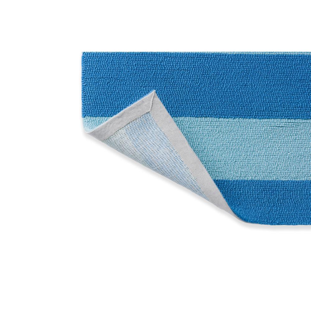 blue striped indoor/outdoor rug - MyHouse