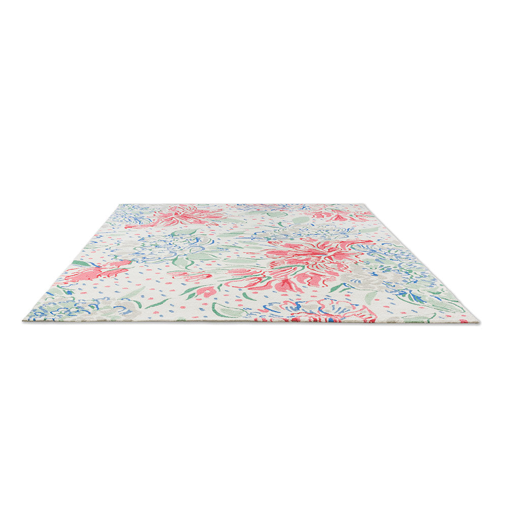cream floral indoor/outdoor rug - MyHouse