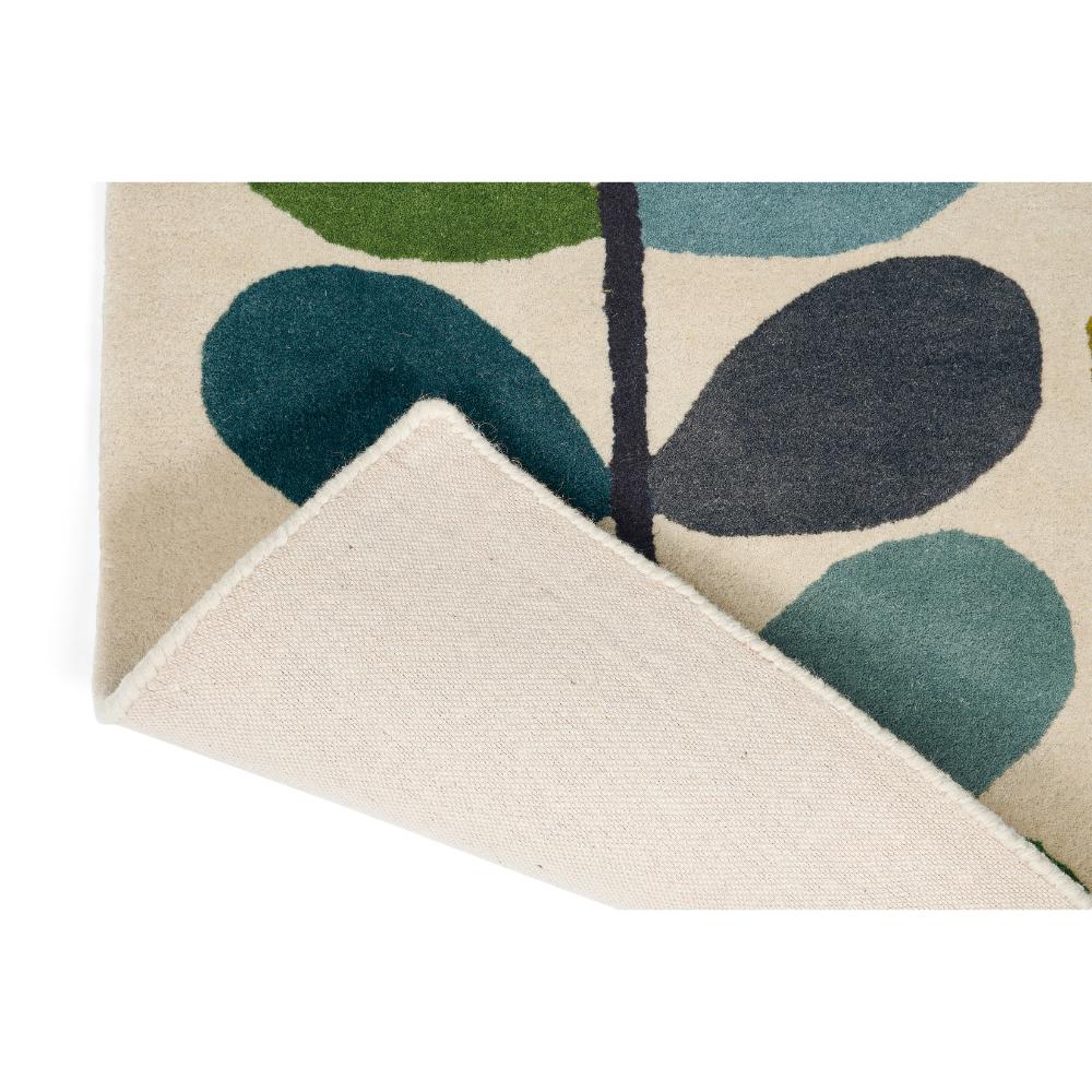 blue and green flower stem rug detailed image - MyHouse