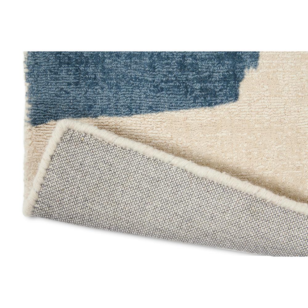 multicolour abstract blocks wool rug detailed image - MyHouse