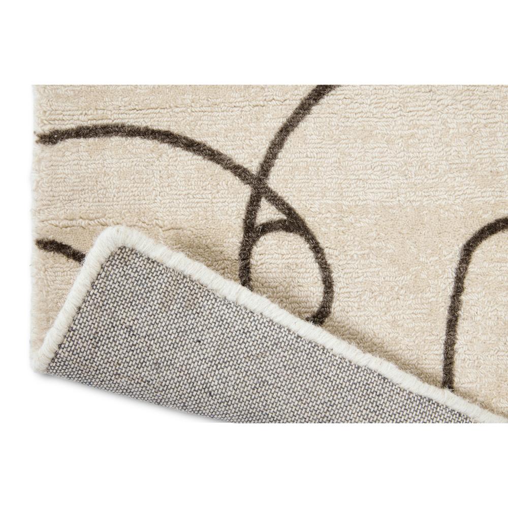 abstract face design Wool Rug detailed image - MyHouse