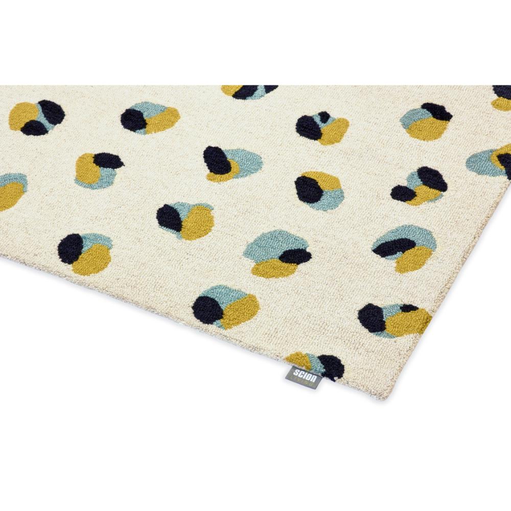 Cream Leopard Dots Wool Rug detailed image - MyHouse