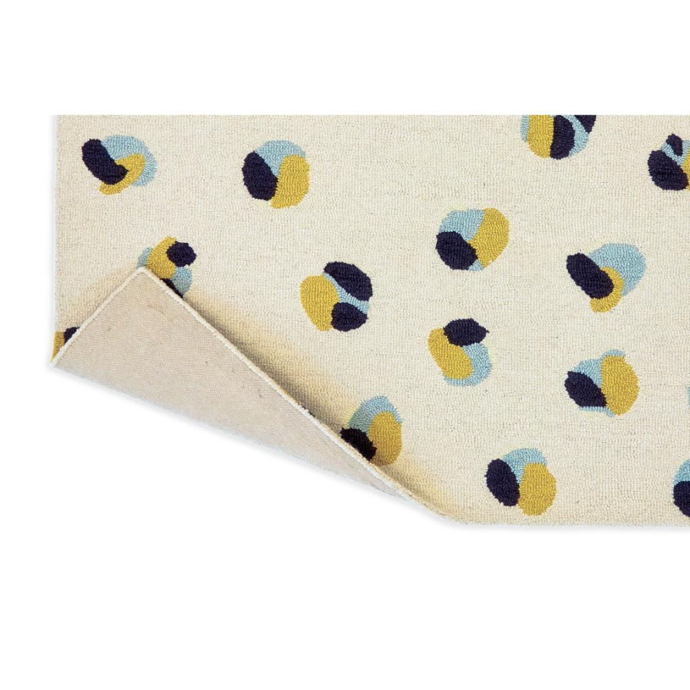 Cream Leopard Dots Wool Rug detailed image - MyHouse