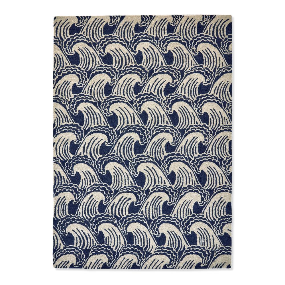 Scion Ride The Wave Wool Rug Denim - MyHouse
