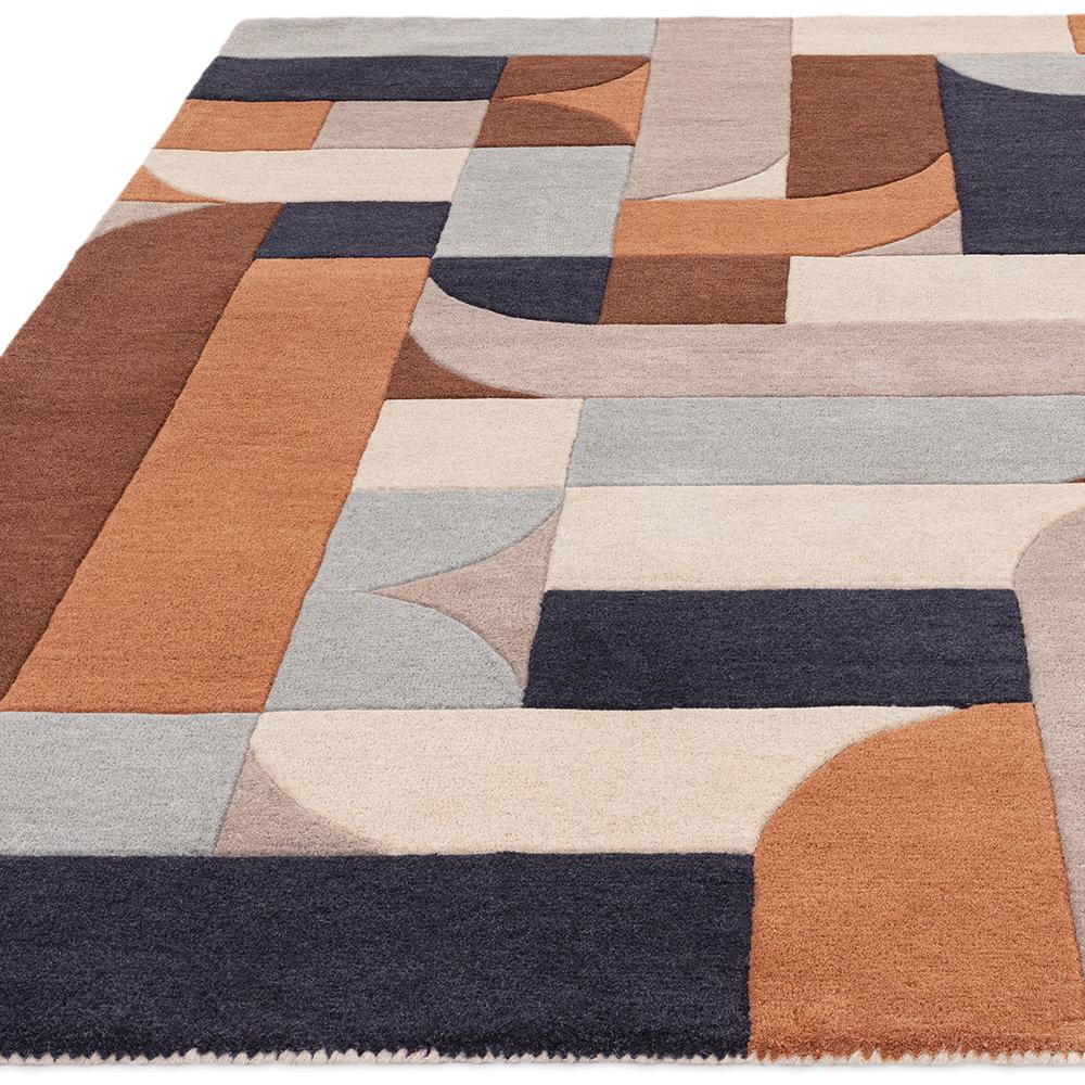 Asiatic Klotski Rug Terracotta