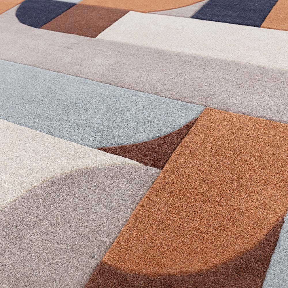 Asiatic Klotski Rug Terracotta