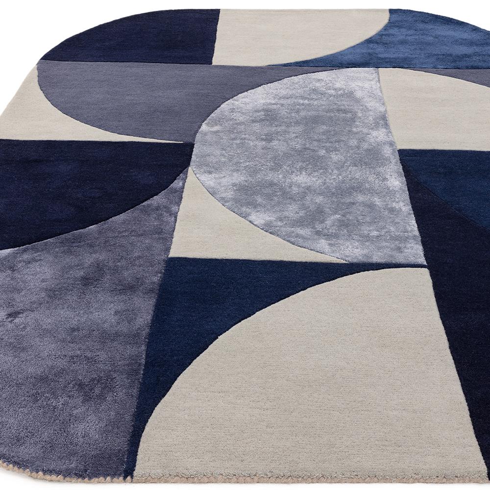 Asiatic Oval Rug Indigo Blue