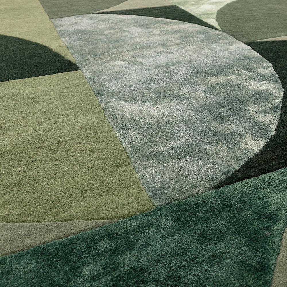 Asiatic Oval Rug Forest Green