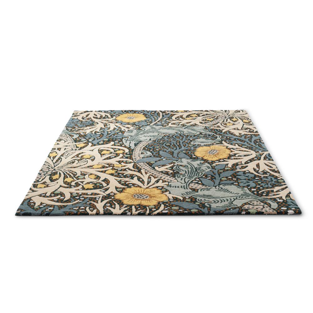 Morris & Co Seaweed Rug Teal