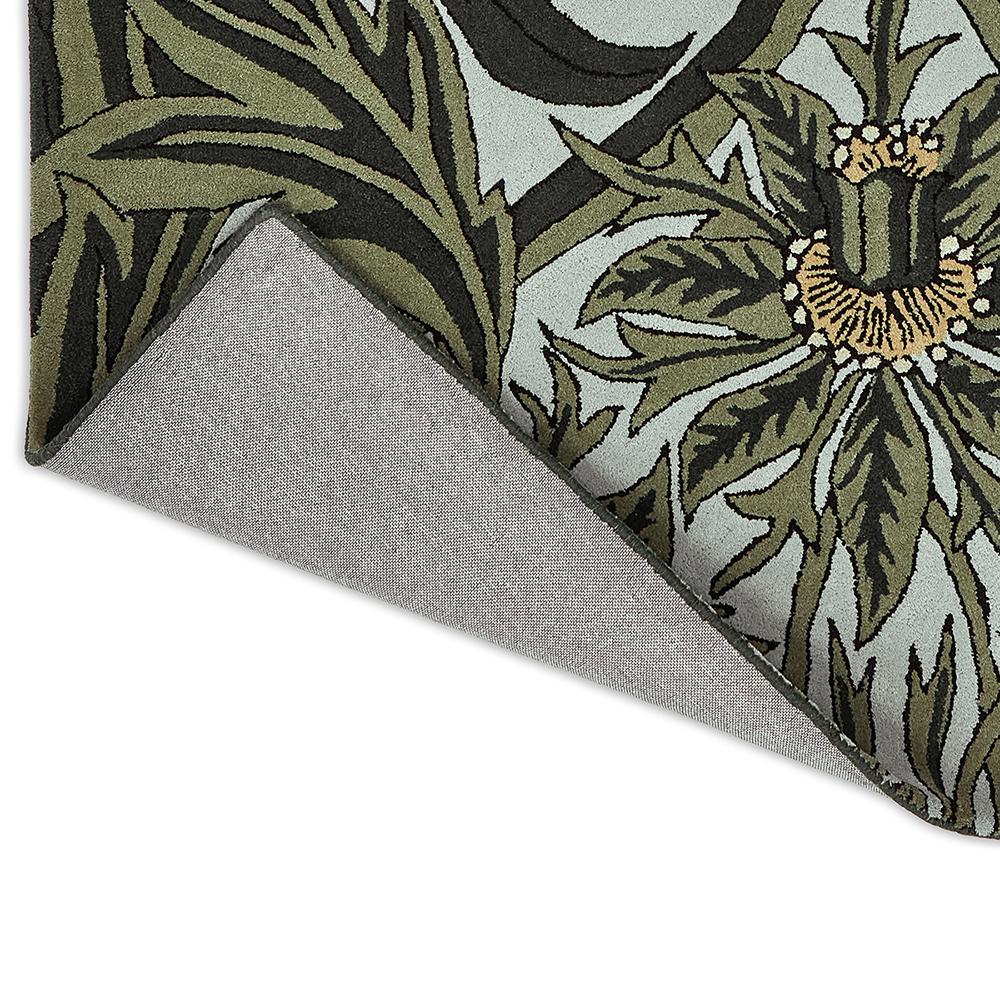 Morris & Co Bluebell Rug Leafy Arbour Green