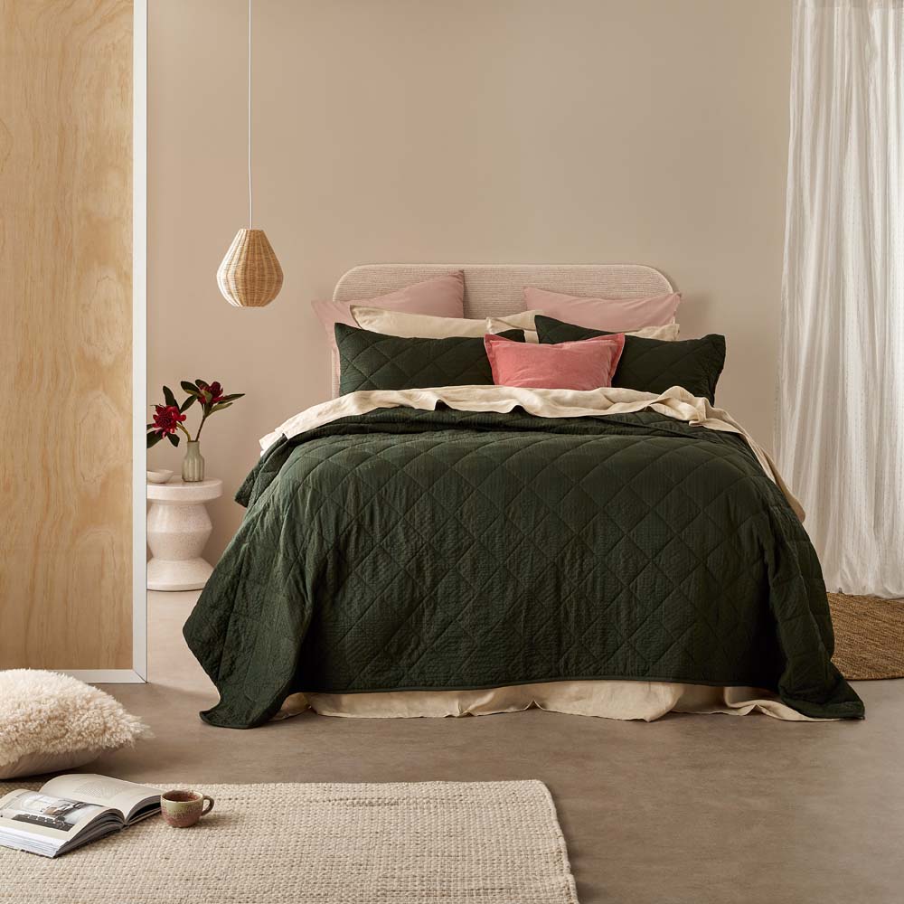 Adorn Living Miley Coverlet Set Forest
