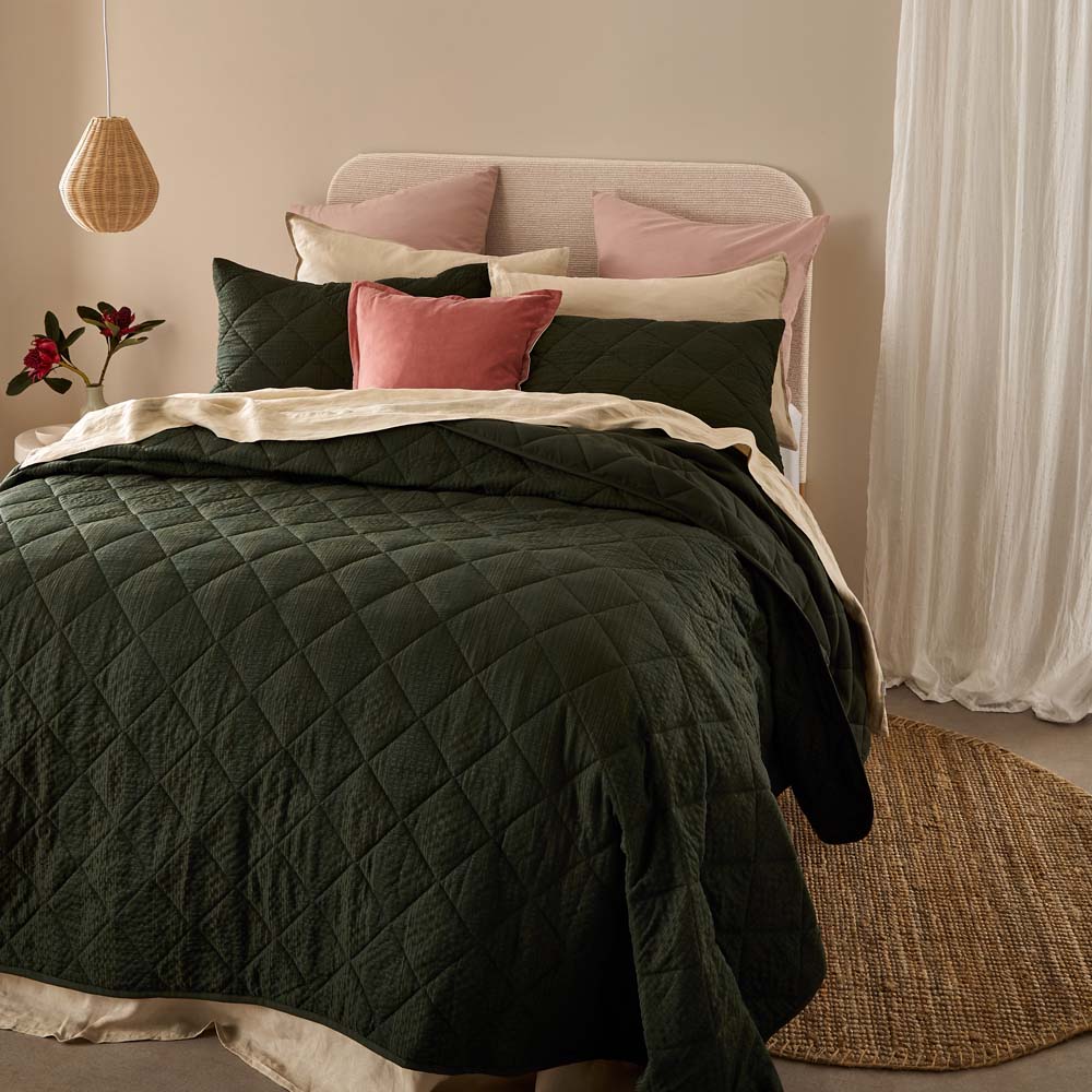 Adorn Living Miley Coverlet Set Forest