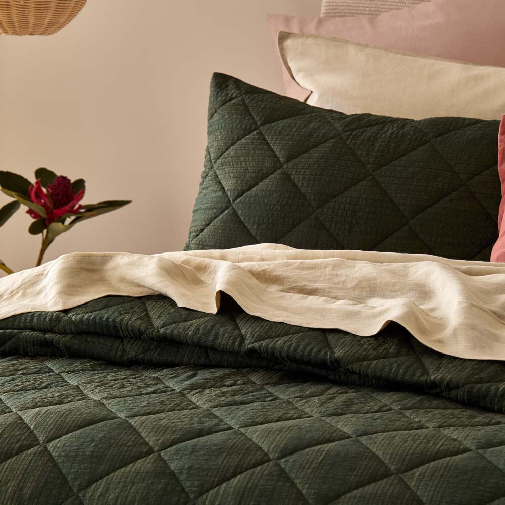 Adorn Living Miley Coverlet Set Forest