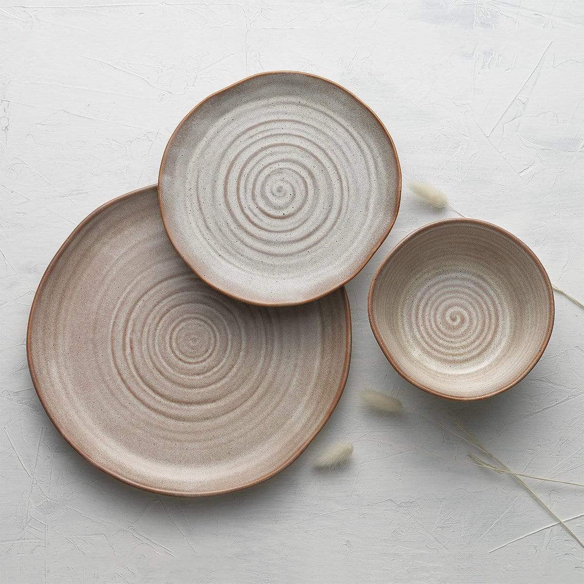 Ecology Ottawa Barley Stoneware Dinner Set 12 Piece Natural