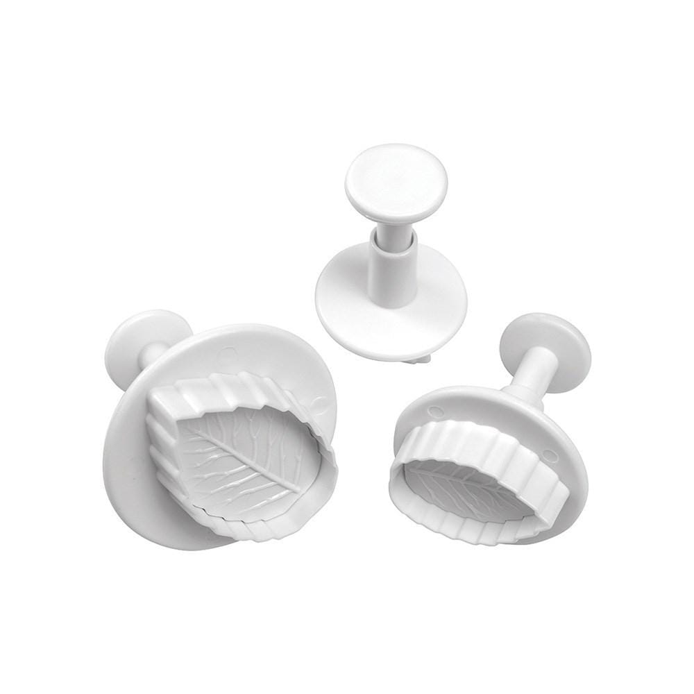 Mondo 3 Piece Rose Leaf Fondant Cutter Set