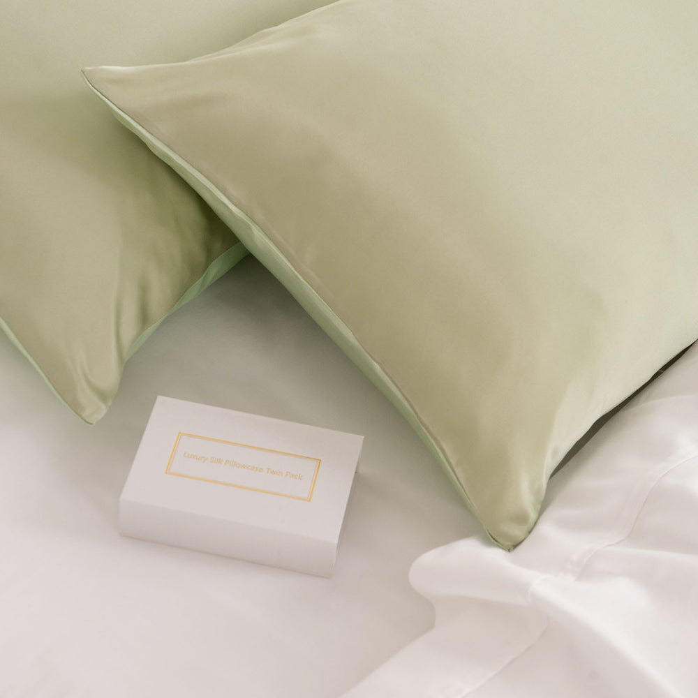 Royal Comfort Mulberry Silk Pillowcase Twin Pack