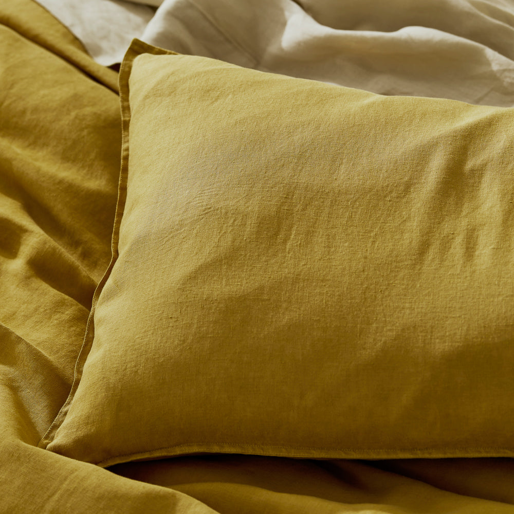 Pure European Linen Pillowcase Pair