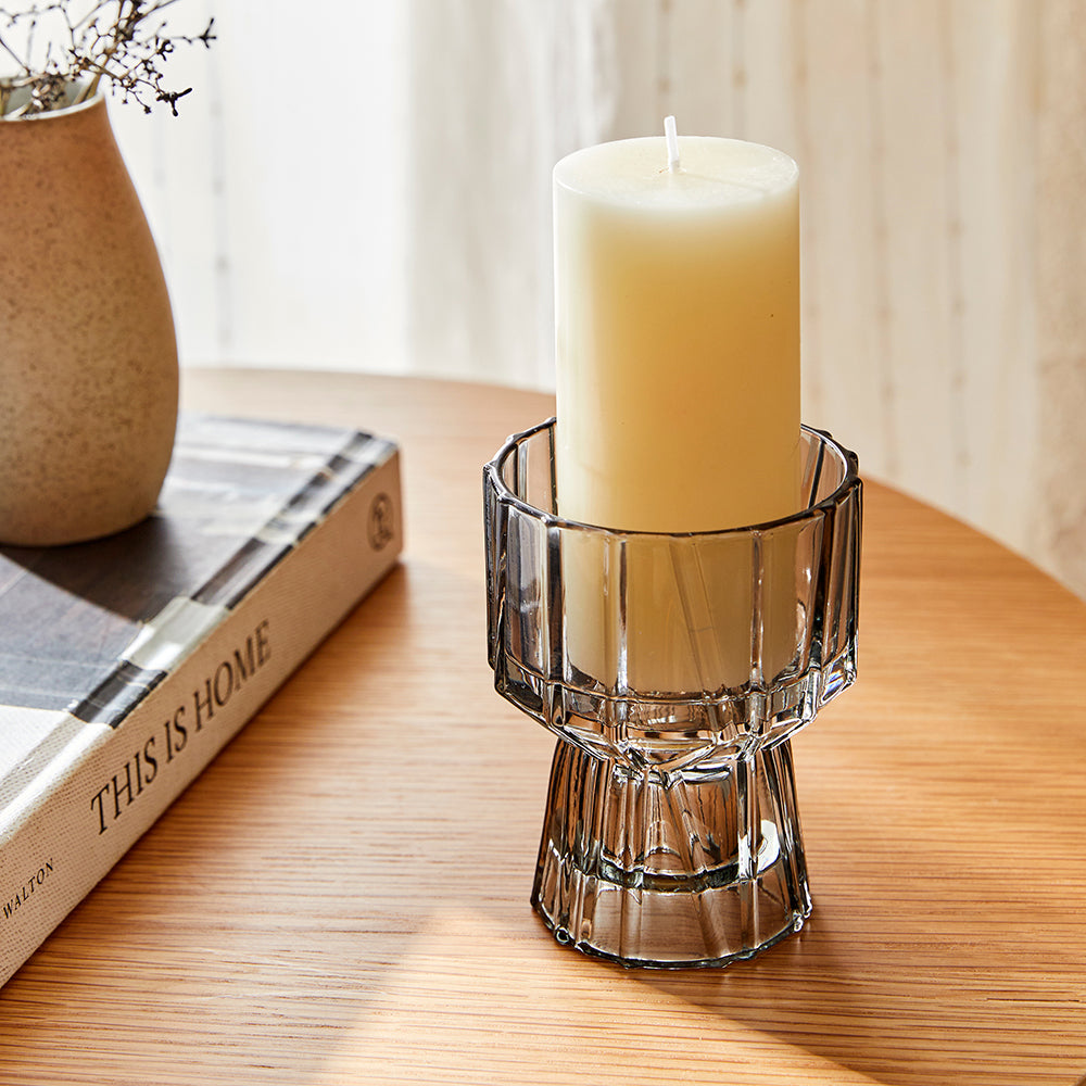 Ribbed Candle Holder