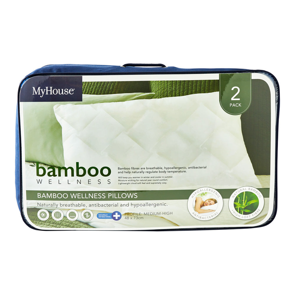 Bamboo Wellness Standard Pillow 2 Pack