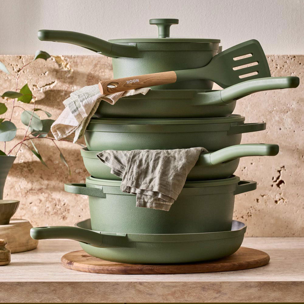 NOOK by Baccarat 6 Piece Cookware Set Sage