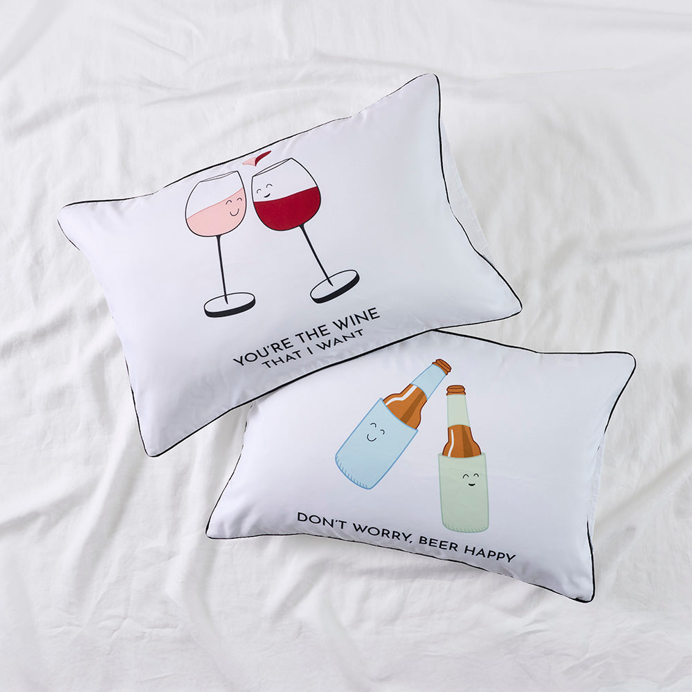 Adorn Living Novelty Pillowcase Perfect Pair