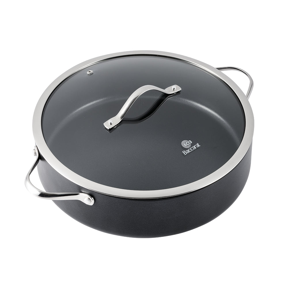 Baccarat iD3 Hard Anodised Saute Pan With Lid 32cm