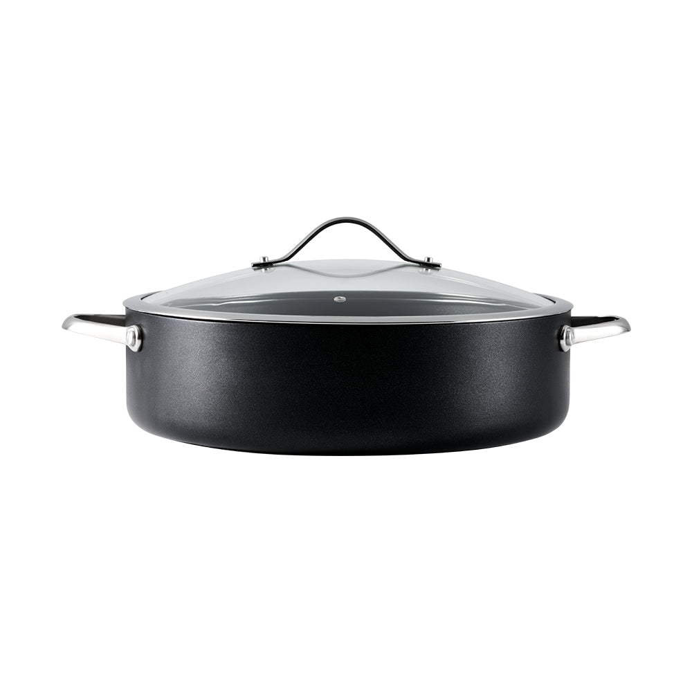 Baccarat iD3 Hard Anodised Saute Pan With Lid 32cm