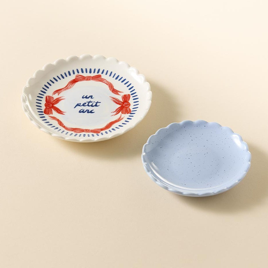 Salt & Pepper Wonderland Set of 2 Petit Arc Trinket Dishes