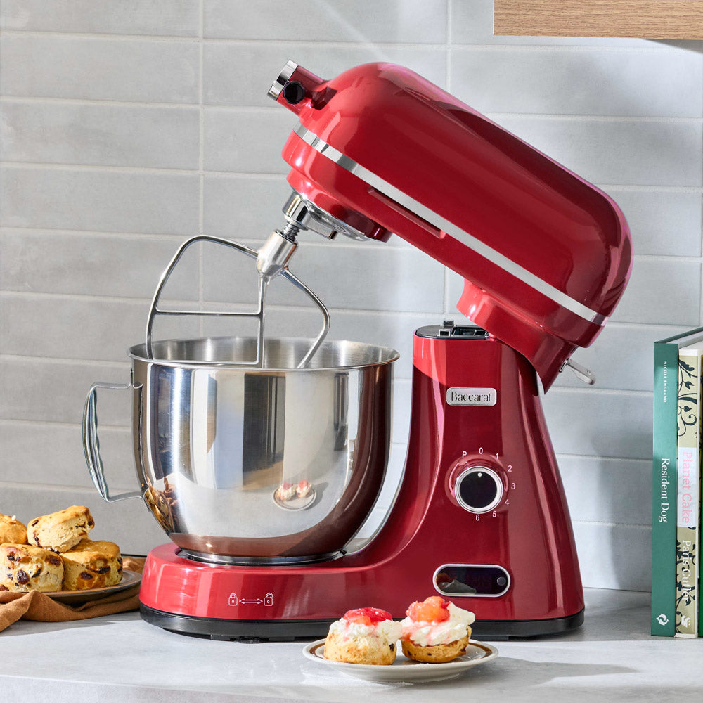 Baccarat The Kitchen Pro 1200W Stand Mixer Red