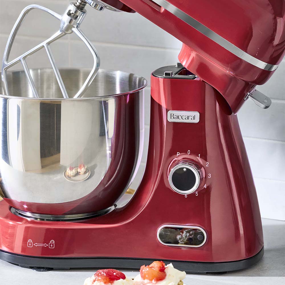 Baccarat The Kitchen Pro 1200W Stand Mixer Red