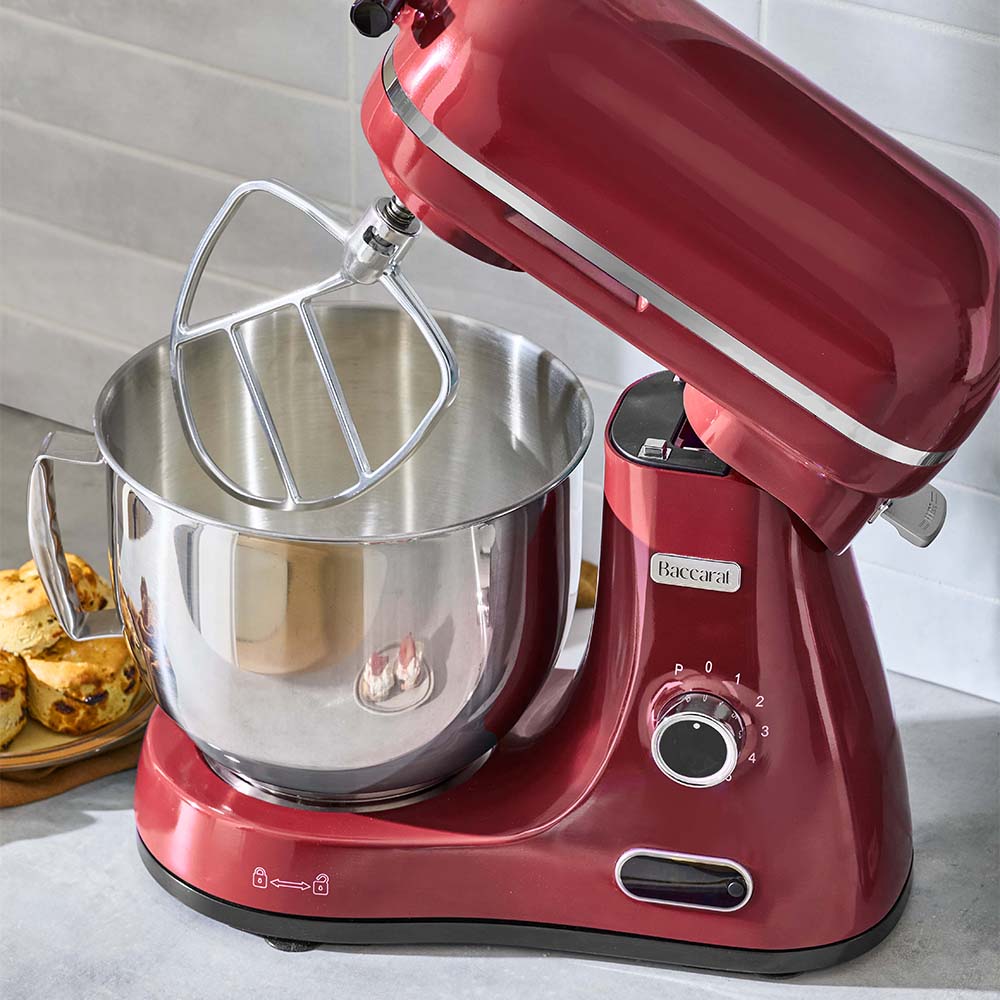 Baccarat The Kitchen Pro 1200W Stand Mixer Red