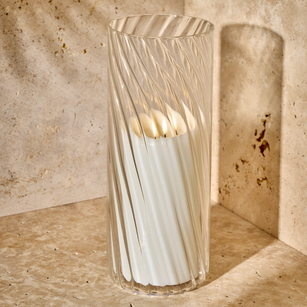 Salt & Pepper Flame LED Moving Candle 10cm