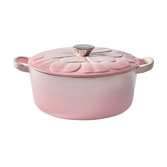 Baccarat Le Connoisseur 25cm 3.9L Round French Oven with Lid Flower