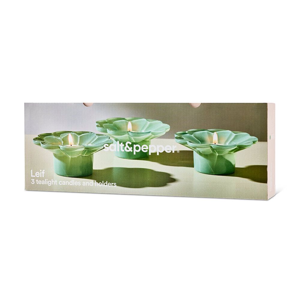 Salt & Pepper Leif Candle Holder Set of 3