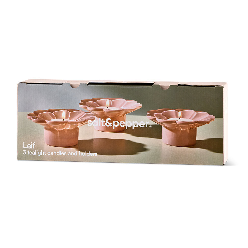 Salt & Pepper Leif Candle Holder Set of 3
