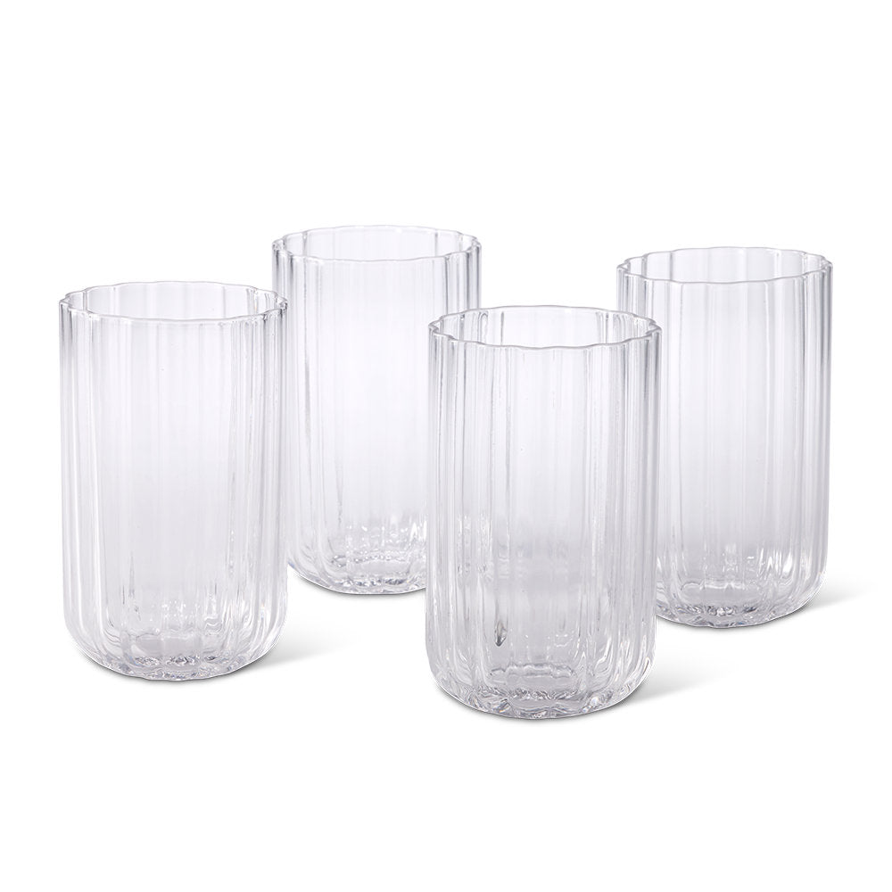 Salt & Pepper Leif Highball Glasses 450ml Set of 4