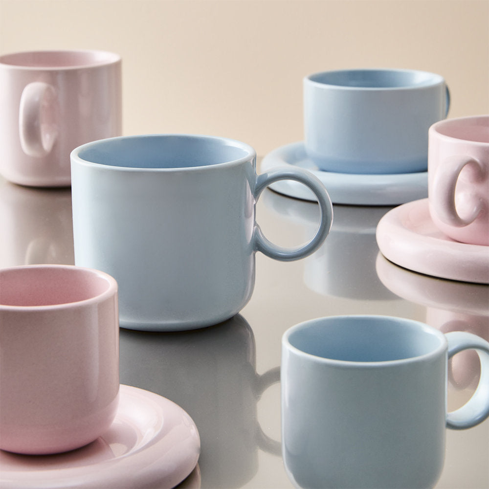Salt & Pepper Finn Espresso Cup & Saucer 100ml Set of 2