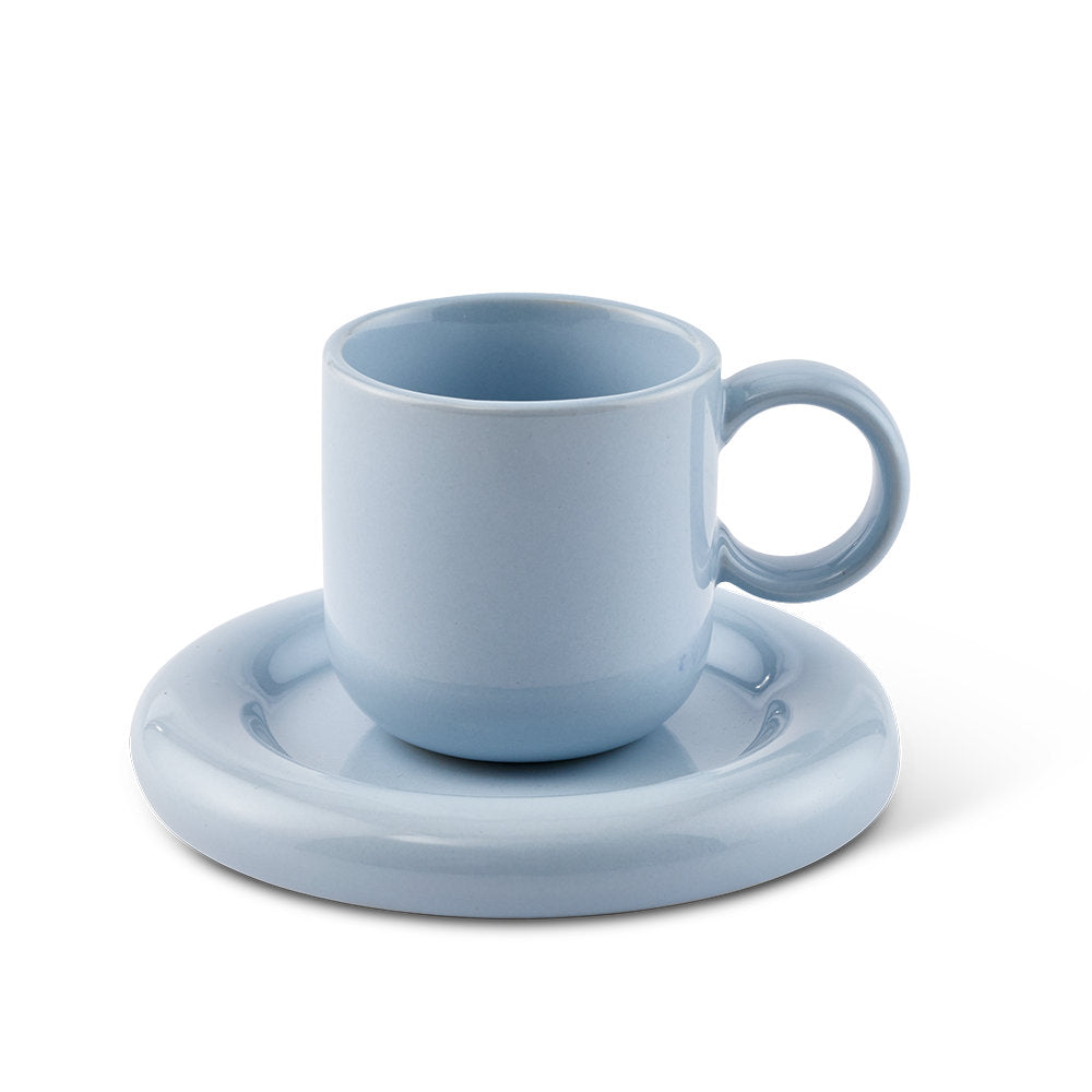 Salt & Pepper Finn Espresso Cup & Saucer 100ml Set of 2