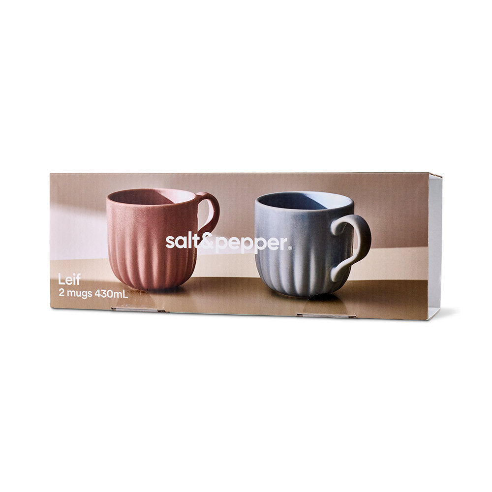 Salt & Pepper Leif Mug Set of 2 430ml