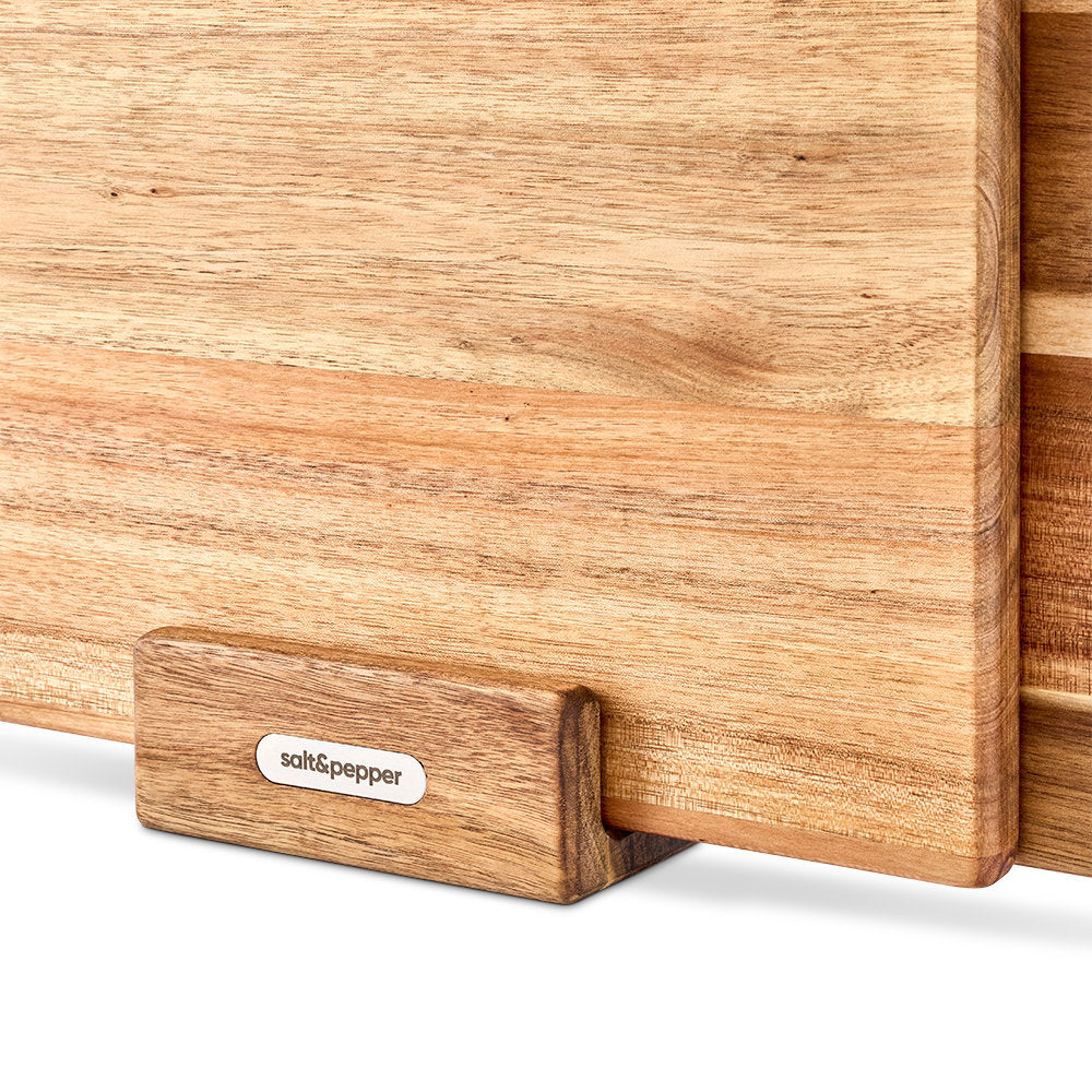 Salt & Pepper Noa Chopping Board Set With Stand 3 Piece