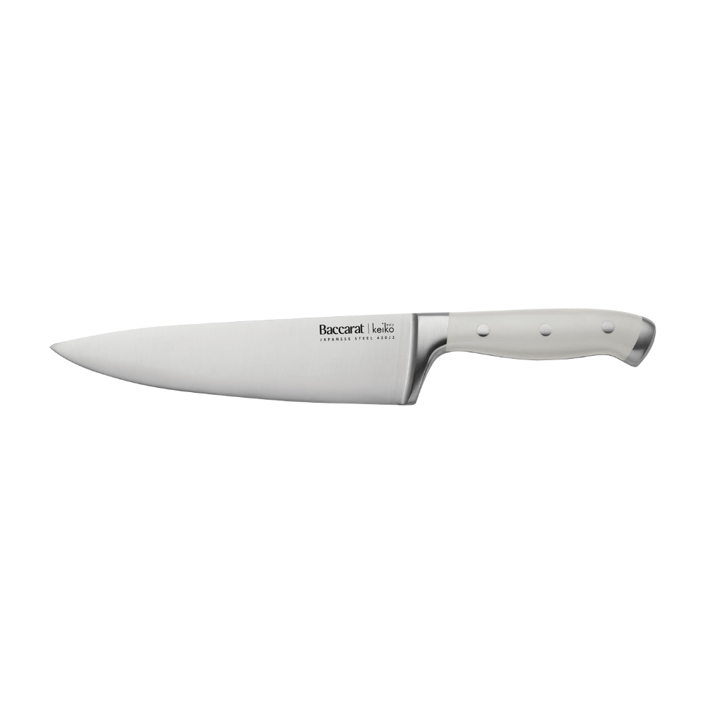 Baccarat Keiko Miro 7 Piece Knife Block Stone